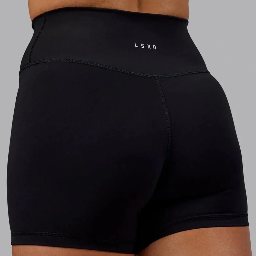 lskd - fusion ultra high-rise 4” short in black